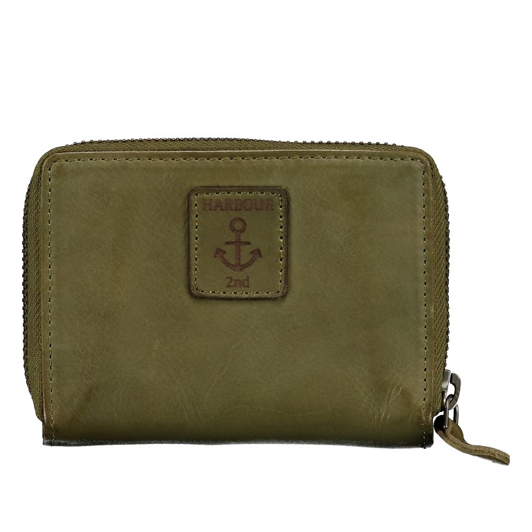 Geldbörse Anchor-Love Isidora B3.1543 Olive Green, Farbe: grün/oliv, Marke: Harbour 2nd, EAN: 4046478041776, Abmessungen in cm: 12x9.5x3, Bild 3 von 6