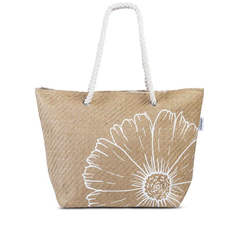 Badetasche, Farbe: beige, Marke: Fabrizio, Abmessungen in cm: 34x36x18, Bild 1 von 1