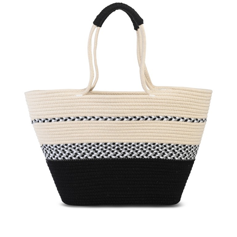 Korbtasche, Farbe: schwarz, beige, Marke: Fabrizio, Abmessungen in cm: 32x32x15, Bild 1 von 1