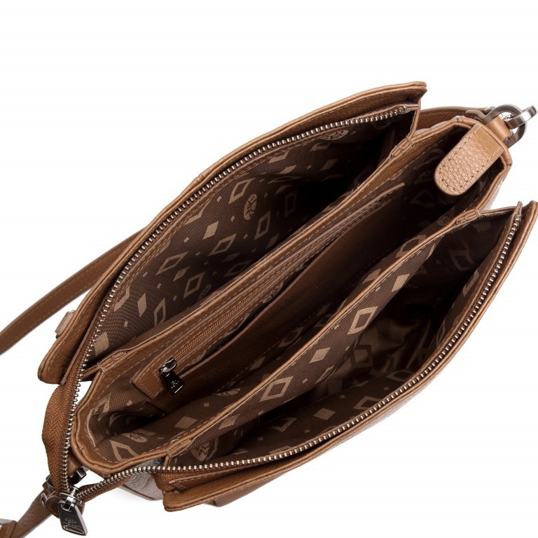 Umhängetasche Cormorano Ellinor Latte, Farbe: cognac, Marke: Adax, EAN: 5705483219905, Abmessungen in cm: 23x25x9, Bild 6 von 6