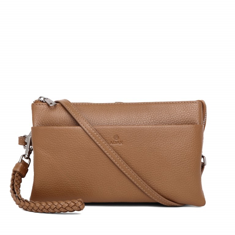 Umhängetasche / Clutch Cormorano Silja Latte, Farbe: cognac, Marke: Adax, EAN: 5705483219974, Abmessungen in cm: 23x14x3, Bild 1 von 6