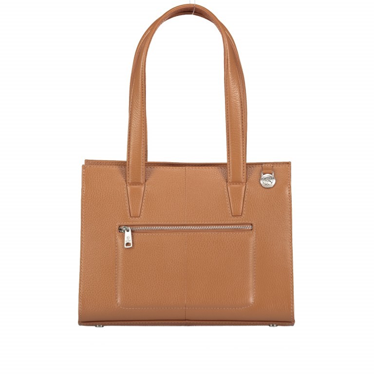 Shopper Cormorano Elea Latte, Farbe: cognac, Marke: Adax, EAN: 5705483219967, Abmessungen in cm: 28.5x21x13, Bild 3 von 9