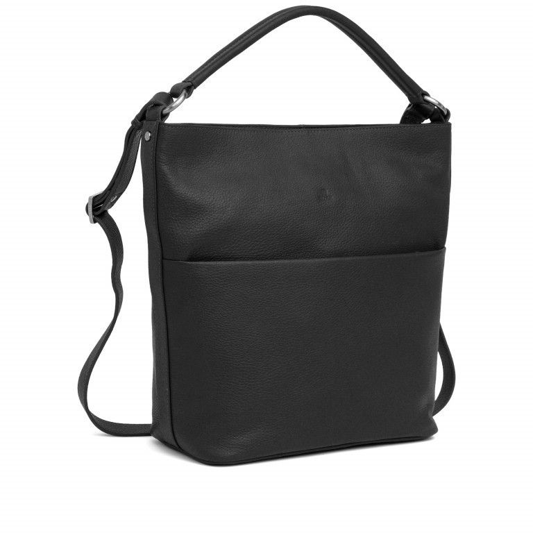 Beuteltasche Cormorano Felia Black, Farbe: schwarz, Marke: Adax, EAN: 5705483222509, Abmessungen in cm: 31x32x12, Bild 2 von 6