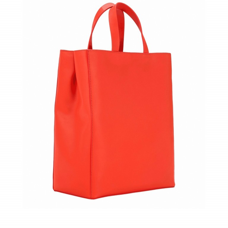 Handtasche Paper Bag Tote M Carter Poppy Red, Farbe: orange, Marke: Liebeskind Berlin, EAN: 4058629122968, Abmessungen in cm: 29x35x14.5, Bild 3 von 8