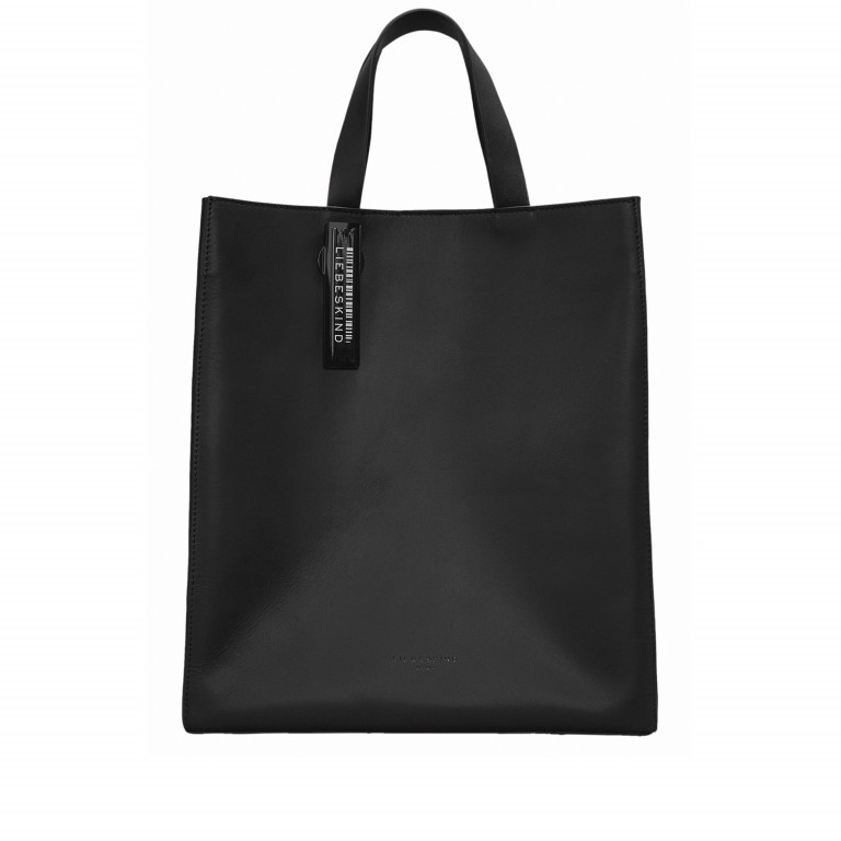 Handtasche Paper Bag Tote M Carter Black, Farbe: schwarz, Marke: Liebeskind Berlin, EAN: 4064657290791, Abmessungen in cm: 29x35x14.5, Bild 1 von 8