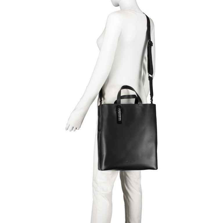 Handtasche Paper Bag Tote M Carter Black, Farbe: schwarz, Marke: Liebeskind Berlin, EAN: 4064657290791, Abmessungen in cm: 29x35x14.5, Bild 5 von 8