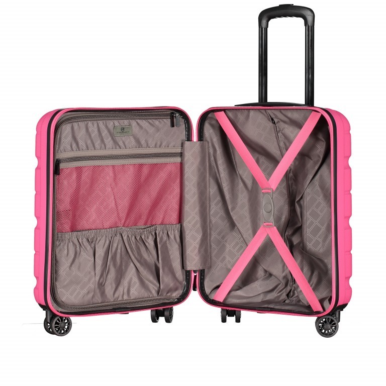 Koffer ABS13 53 cm Shiny Rose, Farbe: rosa/pink, Marke: Franky, EAN: 4251672721205, Abmessungen in cm: 40x53x20, Bild 7 von 9