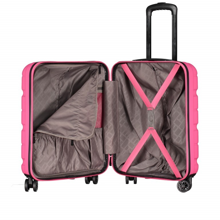 Koffer ABS13 53 cm Shiny Rose, Farbe: rosa/pink, Marke: Franky, EAN: 4251672721205, Abmessungen in cm: 40x53x20, Bild 8 von 9