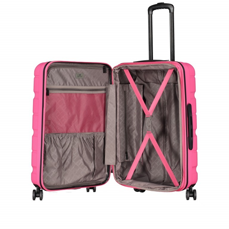 Koffer ABS13 66 cm Shiny Rose, Farbe: rosa/pink, Marke: Franky, EAN: 4251672721212, Abmessungen in cm: 44.5x66x28, Bild 8 von 10