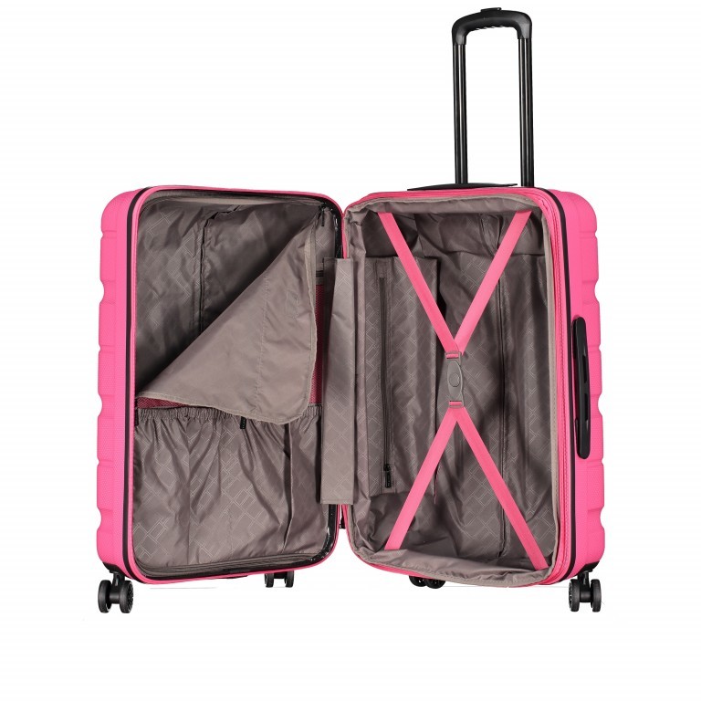 Koffer ABS13 66 cm Shiny Rose, Farbe: rosa/pink, Marke: Franky, EAN: 4251672721212, Abmessungen in cm: 44.5x66x28, Bild 9 von 10