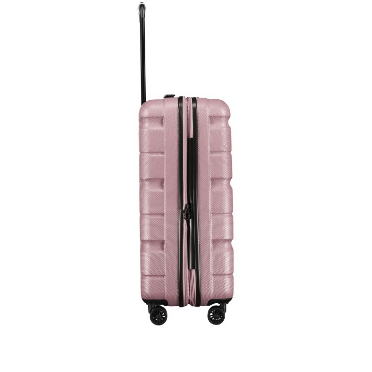 Koffer ABS13 66 cm Shiny Rose, Farbe: rosa/pink, Marke: Franky, EAN: 4251672721212, Abmessungen in cm: 44.5x66x28, Bild 3 von 10