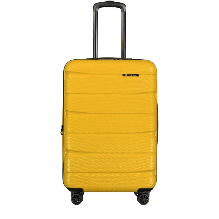 Koffer ABS13 66 cm Yellow, Farbe: gelb, Marke: Franky, EAN: 4251672721182, Abmessungen in cm: 44.5x66x28, Bild 1 von 10