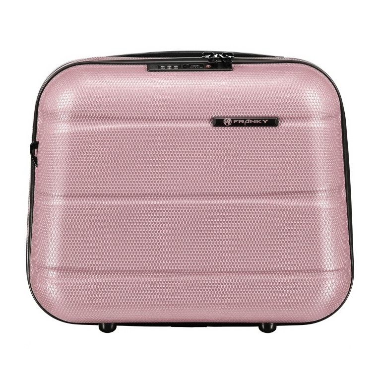 Kosmetikkoffer ABS13 Shiny Rose, Farbe: rosa/pink, Marke: Franky, EAN: 4251672721243, Abmessungen in cm: 36x32x18, Bild 1 von 9
