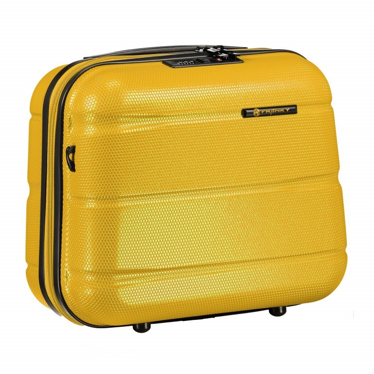 Kosmetikkoffer ABS13 Yellow, Farbe: gelb, Marke: Franky, Abmessungen in cm: 36x32x18, Bild 2 von 9