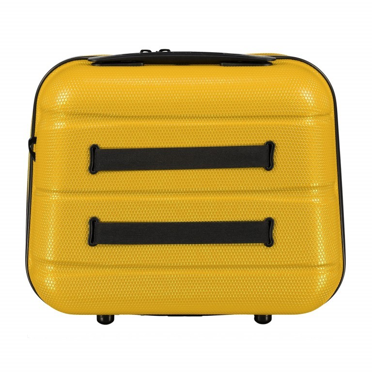 Kosmetikkoffer ABS13 Yellow, Farbe: gelb, Marke: Franky, Abmessungen in cm: 36x32x18, Bild 3 von 9