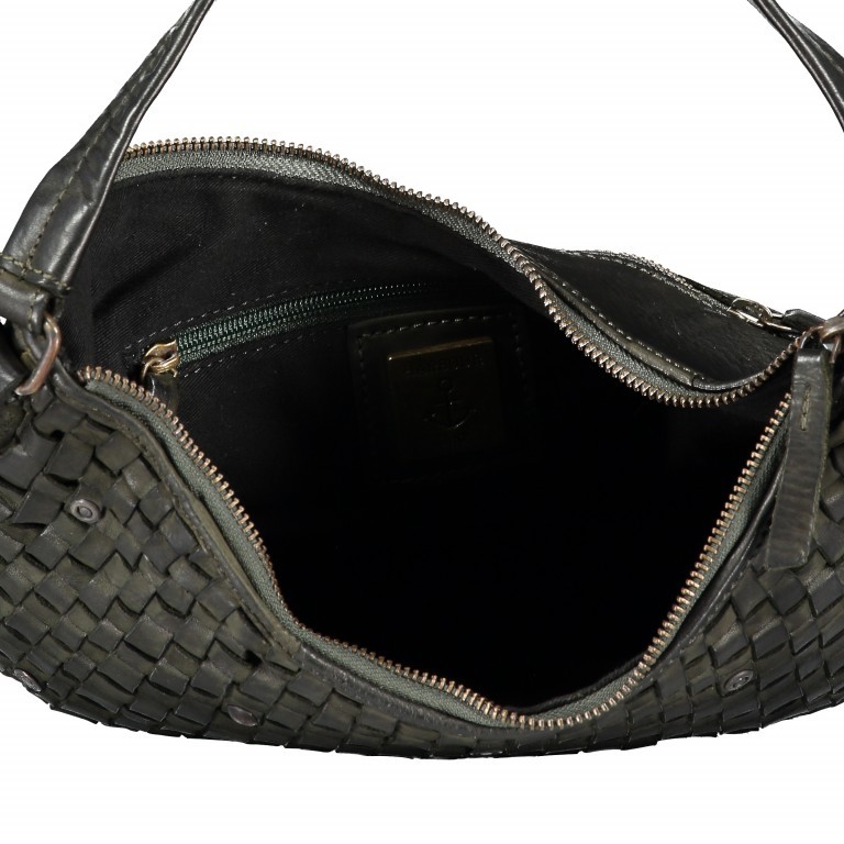 Beuteltasche Soft-Weaving Mila B3.6306 Metallic Graphit, Farbe: anthrazit, Marke: Harbour 2nd, EAN: 4046478041080, Abmessungen in cm: 33x25x12, Bild 8 von 10