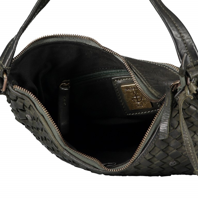 Beuteltasche Soft-Weaving Mila B3.6306 Metallic Graphit, Farbe: anthrazit, Marke: Harbour 2nd, EAN: 4046478041080, Abmessungen in cm: 33x25x12, Bild 9 von 10