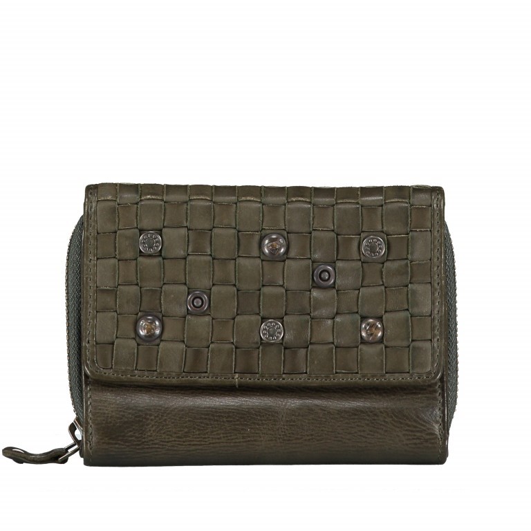 Geldbörse Soft-Weaving Yvonne B3.0883 Olive Green, Farbe: grün/oliv, Marke: Harbour 2nd, EAN: 4046478035225, Abmessungen in cm: 14x11x4, Bild 1 von 7