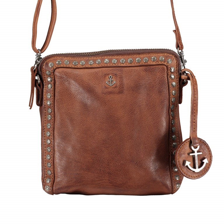 Umhängetasche Anchor-Love Siri B3.9125 Charming Cognac, Farbe: cognac, Marke: Harbour 2nd, EAN: 4046478038271, Abmessungen in cm: 20x21x3, Bild 1 von 6