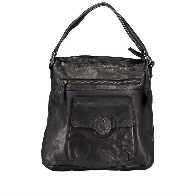 Beuteltasche Locked-Treasure Yolanda B3.9291 Dark Ash, Farbe: anthrazit, Marke: Harbour 2nd, EAN: 4046478042377, Abmessungen in cm: 36x31x18, Bild 1 von 9