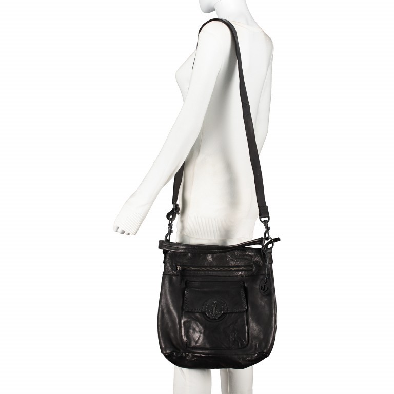 Beuteltasche Locked-Treasure Yolanda B3.9291 Dark Ash, Farbe: anthrazit, Marke: Harbour 2nd, EAN: 4046478042377, Abmessungen in cm: 36x31x18, Bild 6 von 9