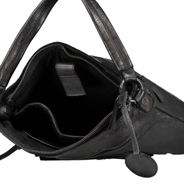 Beuteltasche Locked-Treasure Yolanda B3.9291 Dark Ash, Farbe: anthrazit, Marke: Harbour 2nd, EAN: 4046478042377, Abmessungen in cm: 36x31x18, Bild 8 von 9