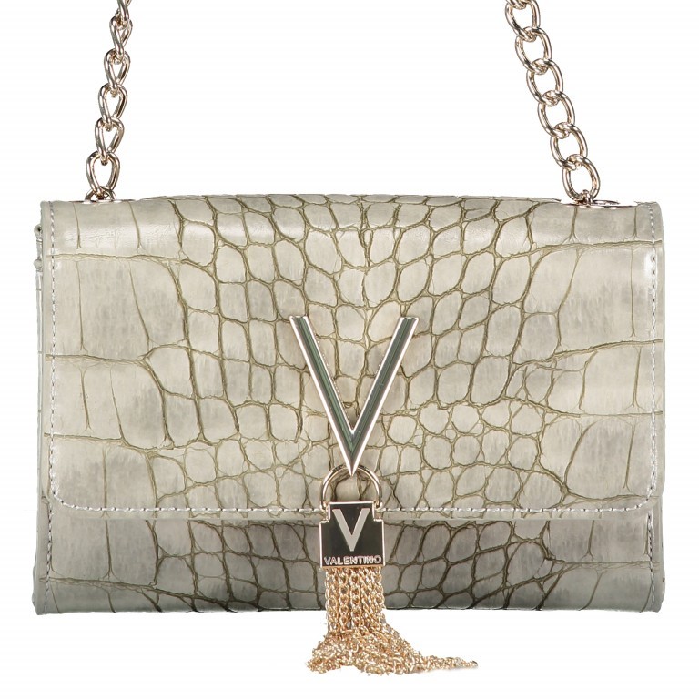 Umhängetasche Audrey Grigio, Farbe: grau, Marke: Valentino Bags, EAN: 8052790910900, Abmessungen in cm: 17.5x11.5x6, Bild 1 von 6