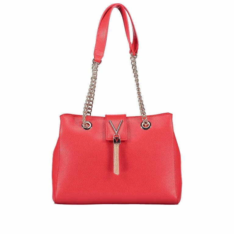 Tasche Divina Rosso, Farbe: rot/weinrot, Marke: Valentino Bags, EAN: 8052790167571, Abmessungen in cm: 30x23x10, Bild 1 von 6