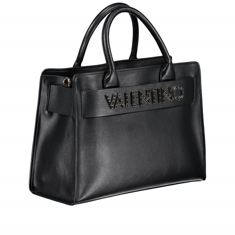 Shopper Fisarmonica Nero, Farbe: schwarz, Marke: Valentino Bags, EAN: 8052790907207, Abmessungen in cm: 33x24x13.5, Bild 2 von 7