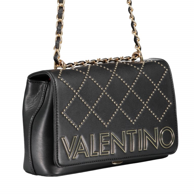 Umhängetasche Mandolino Nero, Farbe: schwarz, Marke: Valentino Bags, EAN: 8052790908396, Abmessungen in cm: 26.5x17x10, Bild 2 von 9