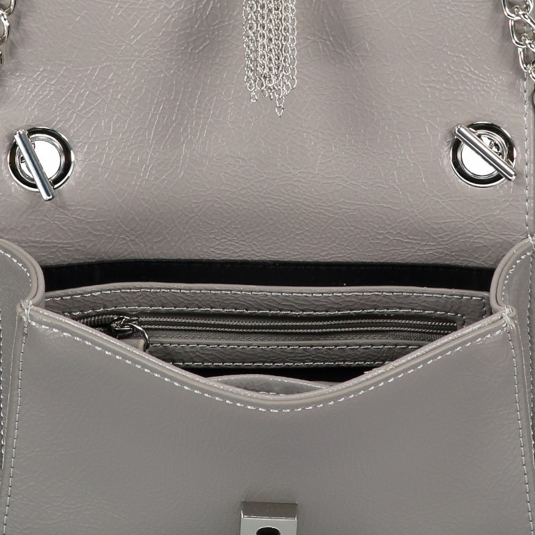 Umhängetasche Oboe Grigio, Farbe: grau, Marke: Valentino Bags, EAN: 8052790906828, Abmessungen in cm: 17.5x11.5x6, Bild 6 von 6