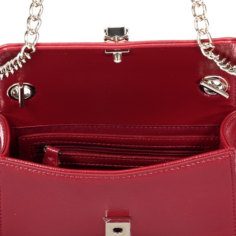 Umhängetasche Oboe Rosso, Farbe: rot/weinrot, Marke: Valentino Bags, EAN: 8052790906811, Abmessungen in cm: 17.5x11.5x6, Bild 6 von 6