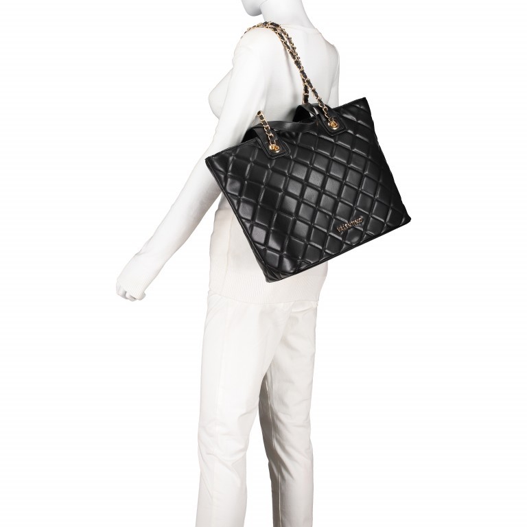 Handtasche Ocarina Nero, Farbe: schwarz, Marke: Valentino Bags, EAN: 8052790908594, Abmessungen in cm: 35x30x15, Bild 4 von 8