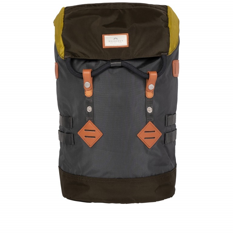 Rucksack Colorado Glossy Blocking Series Volumen 21 Liter Charcoal Olive, Farbe: grau, Marke: Doughnut, EAN: 4895222503240, Abmessungen in cm: 28x47x15, Bild 1 von 9