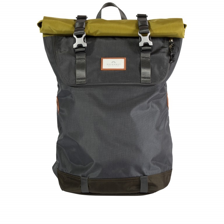 Rucksack Christopher Glossy Blocking Series Volumen 18 Liter Charcoal Grassy, Farbe: grau, Marke: Doughnut, EAN: 4895222503165, Abmessungen in cm: 32x45x13, Bild 1 von 12