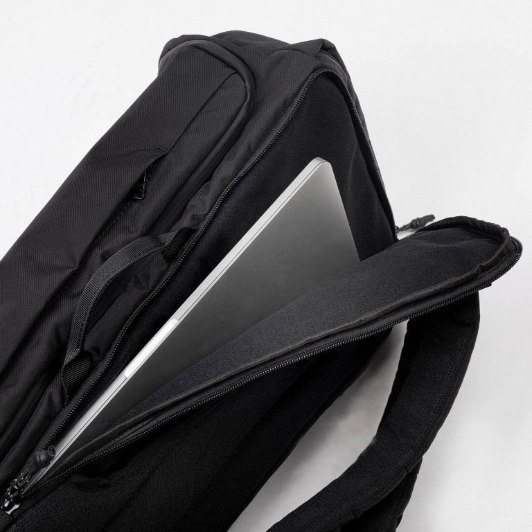 Laptoptasche Sturdy auch als Rucksack zu tragen Volumen 20 Liter Black, Farbe: schwarz, Marke: Doughnut, EAN: 4895222500805, Abmessungen in cm: 26x45x16, Bild 6 von 14