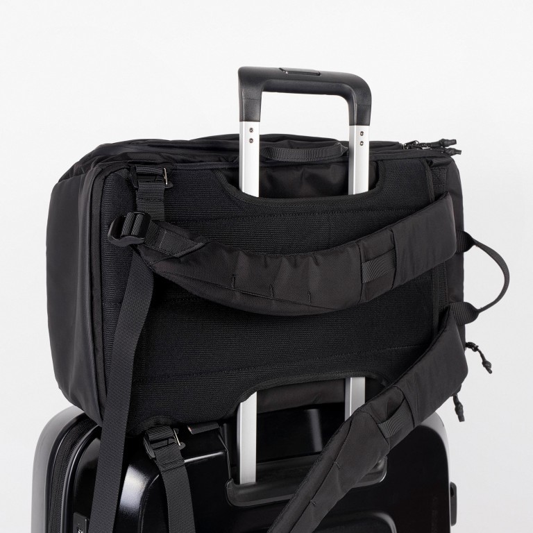Laptoptasche Sturdy auch als Rucksack zu tragen Volumen 20 Liter Black, Farbe: schwarz, Marke: Doughnut, EAN: 4895222500805, Abmessungen in cm: 26x45x16, Bild 10 von 14