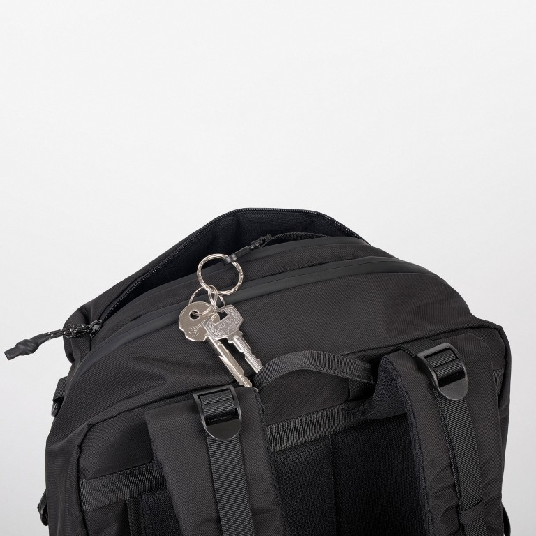 Lapttoptasche Sturdy auch als Rucksack zu tragen Volumen 20 Liter Black, Farbe: schwarz, Marke: Doughnut, EAN: 4895222500805, Abmessungen in cm: 26x45x16, Bild 12 von 14