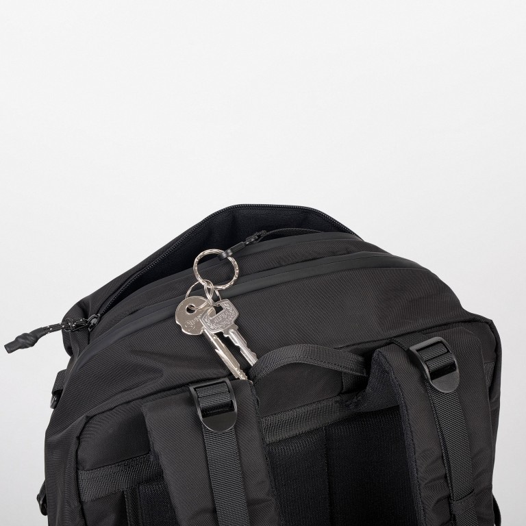 Laptoptasche Sturdy auch als Rucksack zu tragen Volumen 20 Liter Black, Farbe: schwarz, Marke: Doughnut, EAN: 4895222500805, Abmessungen in cm: 26x45x16, Bild 12 von 14