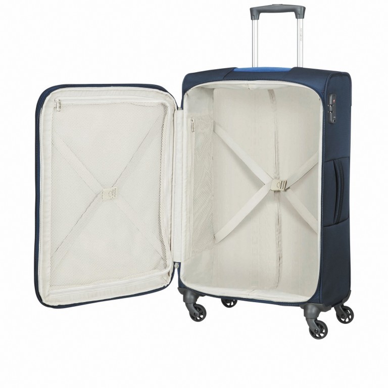 Koffer Adair Spinner 70 erweiterbar Blue, Farbe: blau/petrol, Marke: Samsonite, EAN: 5414847934506, Abmessungen in cm: 43x70x27, Bild 7 von 8