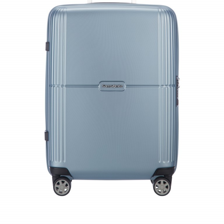 Koffer Orfeo Spinner 55 Sky Silver, Farbe: blau/petrol, Marke: Samsonite, EAN: 5414847812590, Abmessungen in cm: 40x55x20, Bild 6 von 12