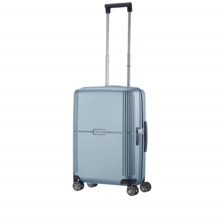Koffer Orfeo Spinner 55 Sky Silver, Farbe: blau/petrol, Marke: Samsonite, EAN: 5414847812590, Abmessungen in cm: 40x55x20, Bild 7 von 12