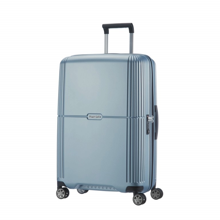 Koffer Orfeo Spinner 69 Sky Silver, Farbe: blau/petrol, Marke: Samsonite, EAN: 5414847812637, Abmessungen in cm: 47x69x27, Bild 1 von 12