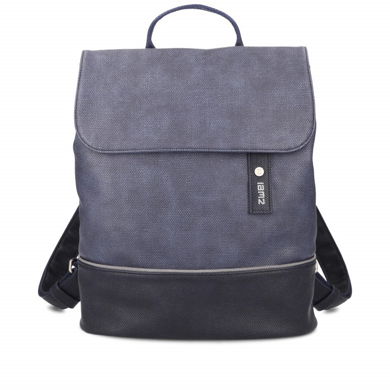 Rucksack Jana JR13 Canvas Night, Farbe: blau/petrol, Marke: Zwei, EAN: 4250257921146, Abmessungen in cm: 28x35x11, Bild 1 von 6