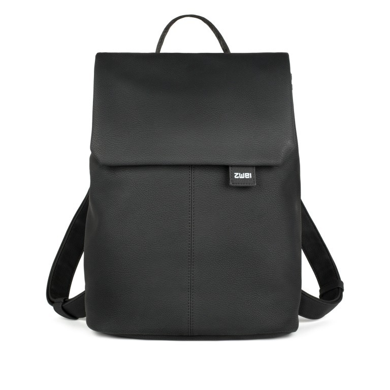 Rucksack Mademoiselle MR13 Nubuk Black, Farbe: schwarz, Marke: Zwei, EAN: 4250257917378, Abmessungen in cm: 34.5x37x12, Bild 1 von 6