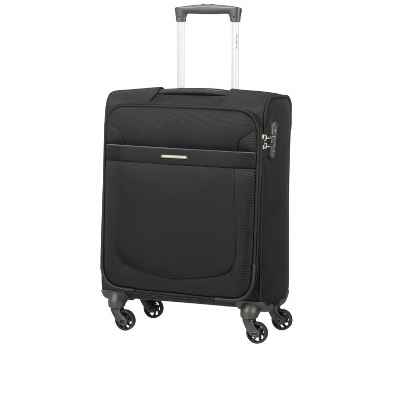 Koffer Anafi Spinner 55 Black, Farbe: schwarz, Marke: Samsonite, EAN: 5400520003720, Abmessungen in cm: 40x55x20, Bild 2 von 12