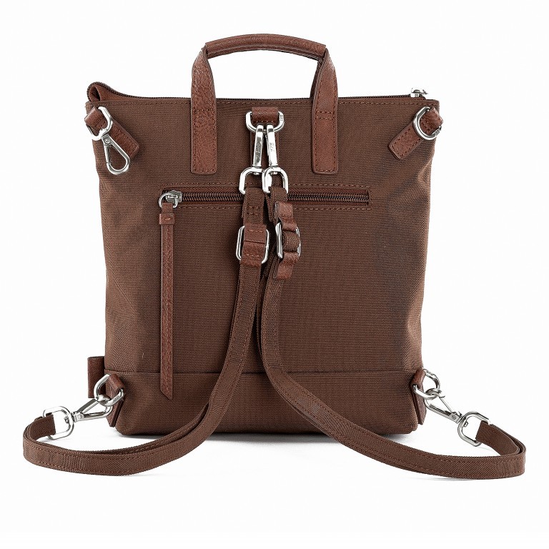 Rucksack Bergen X-Change Mini Midbrown, Farbe: cognac, Marke: Jost, Abmessungen in cm: 22x25x8, Bild 3 von 9