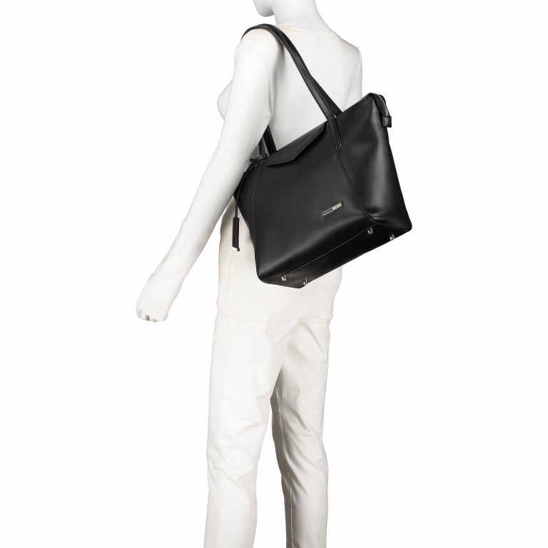 Handtasche LILY&JACK HELENA Schwarz, Farbe: schwarz, Marke: Swissdigital, Abmessungen in cm: 44x28x15, Bild 4 von 8