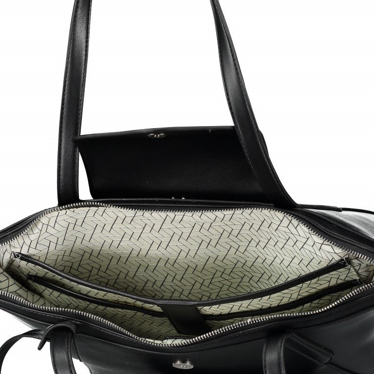 Handtasche LILY&JACK HELENA Schwarz, Farbe: schwarz, Marke: Swissdigital, Abmessungen in cm: 44x28x15, Bild 5 von 8