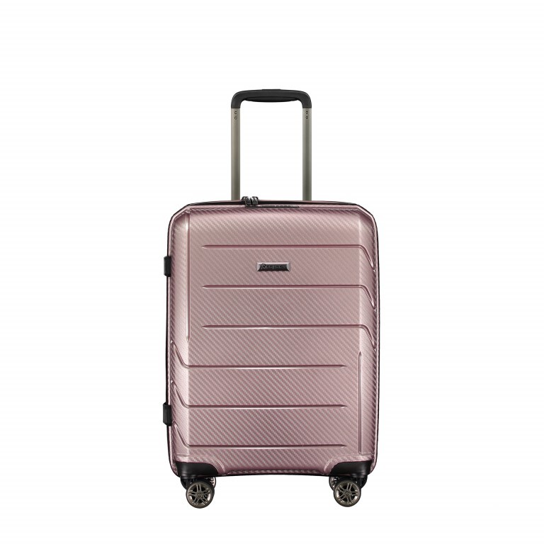 Koffer PP9 55 cm Shiny Rose, Farbe: rosa/pink, Marke: Franky, EAN: 4251672722738, Abmessungen in cm: 40x55x20, Bild 1 von 8
